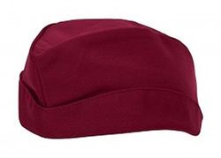 BP 1585-400-82-One Size veldmuts, met drukknopen, 215,00 g/m² stofmix, wijnrood, één maat, 2 stuks