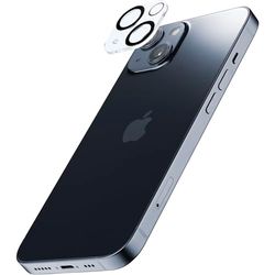 cellularline | Cámara Lens - iPhone 14/14 Plus |Vidrio Templado para la Protección de la Cámara - Absorbe Golpes, Anti-Burbujas, Ultra-Transparente, Anti-Huellas