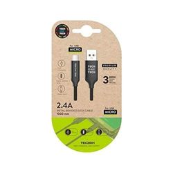Tech-One-Tech Câble USB (A) vers Micro USB(B) 1 m