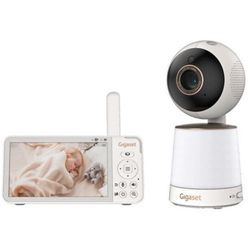 Gigaset Baby 500 Video - Video-babyfoon met HD-video-overdracht - Veilige FHSS-technologie - 5 inch LCD IPS-scherm - Lange batterijduur - gekleurde nachtzichtmodus - Cream White/Bronze
