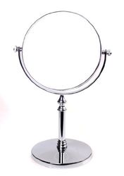 HIMRY Miroir Maquillage, 10X Grossissement, Ø 14,7 cm, Miroir de Table Double Visage, Miroir de Salle de Bain, Tournant Miroir de Rasage, orientable sur 360°, chromage, KXD3106-10x