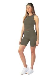 Carlheim Women's Serenita Active Collection Shorts 8", Pink Taupe, X-Large