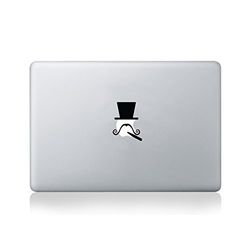 Moustache and Hats Collection Vinyl Decal for Macbook (13-inch Macbook and 15-inch Macbook) / Laptop/Guitar