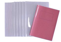 Bright Ideas A4+ 235 mm x 345 mm trasparente Slip on Book Cover Jackets (confezione, realizzato in PVC lavabile e robusto per esercizi scolastici, 10 pz