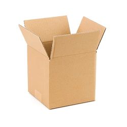 ONLY BOXES Pack 25 Cajas de Cartón para envíos Almacenamiento Paquetería, Canal Simple Reforzado, Caja almacenaje, Dimensiones: 15x15x15 cm, Caja cartón con solapa (AMA619)