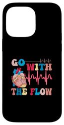 CVICU Cardiac Nurse Anatomia Cardiologia Flusso Umano-Cuore Custodia per iPhone 14 Pro Max