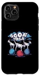 Carcasa para iPhone 11 Pro Funny Goat Yoga Mantener el equilibrio en el aire