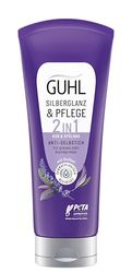 Guhl Silberglanz & Care Treatment - Contents: 200 ml - Hair Type: Grey, Blonde - Anti-Yellow Tint