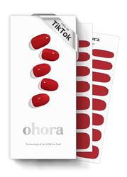 Ohora Sticker Unghie Gel Semi-Polimerizzato, 30 Unghie Gel Adesive Made in Corea, con Lima, Due Salviette Umide e Uno Stick in Legno per l'Applicazione