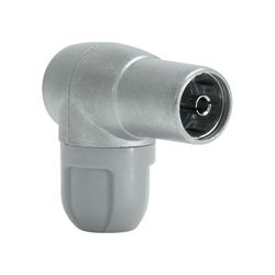 Connecteur coudé blindé Femelle pour TV, Compatible avec Les systèmes RF Connexions sécurisées et Minimiser Les interférences.