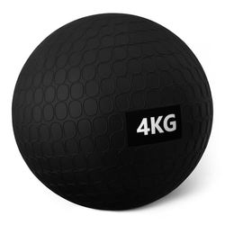 Amazon Basics, Palle mediche/slam ball per esercizi, 4 kg, Nero