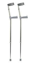 Aidapt Bariatric Adjustable Height Aluminium Lightweight Walking Elbow Crutch with Anti Slip Ferrule Feet to Aid Stability and Confidence when Walking Aid Sold as a Pair