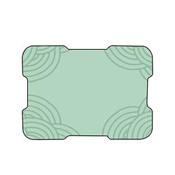 Bonamaison, Digital Printed Mouse Pad, Non-Slip Base, for Office and Home, Size: 22 x 18 cm