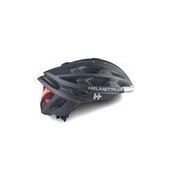 Helmet+ Cronos Casco de Bicicleta, Unisex Adulto, Negro, Talla única