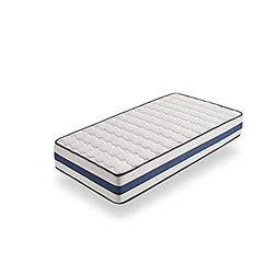 HOGAR24 ES HOGAR24-TZ40 Matelas à mémoire de Forme, Noyau Haute densité Respirant, côté été-Hiver avec Tissu 3D, Hauteur 22 cm, Tissus, 105 x 190 cm