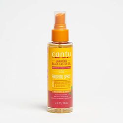 CANTU - Jamaican Black Castor Oil Finishing Spray - Per rafforzare e lucidare - Ideale per tutti i tipi di capelli - Idratante - Senza solfati - Stile semplice - 118 ml