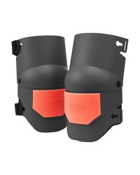 VEVOR Genouillères de travail extra épaisses avec coussin en mousse, genouillères de protection professionnels et confortables, pour toiture, jardinage et sol, pour hommes et femmes, noir et orange