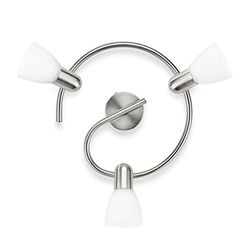 Philips Lighting myLiving candeeiro de teto E14, 3 lâmpadas, iluminação interior, cinzento