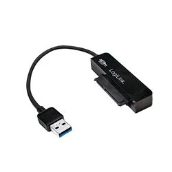 LogiLink AU0012A USB 3.0 adapter/converter naar 2,5 inch (6,35 cm) SATA zwart