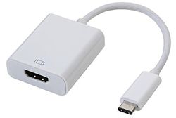 Pro Signal PSG91193 USB 3.1 Type-C Male to HDMI Female Adaptor, White