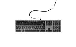 Mobility Lab teclado inglês QWERTY com cabo Design Touch ideal para Mac - cinzento