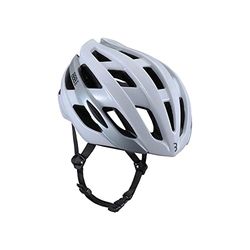 BBB Cycling Hawk BHE-151 Fietshelm voor volwassenen, uniseks, aerodynamisch en 21 luchtsleuven, racefiets, glanzend wit, M (54-58 cm), glanzend wit, M (54-58 cm)