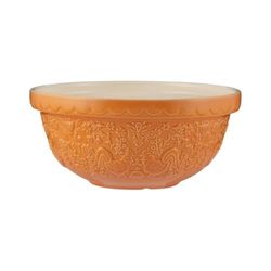Mason Cash Home to Roost Mixing Bowl | 24cm Earthenware Bowl with Embossed Hen & Cockerel Design | Classic Bakeware for Dough, Pastry & Cake Mixing | Dishwasher & Freezer Safe
