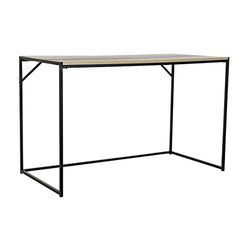 DKD Home Decor Escritorio Color Negro y Natural, de Metal y MDF (120 x 60 x 75 centímetros)