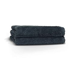 The Linen Yard Loft 2 Pack Face Cloths, Cotton, Slate, LOFT/T00/SLA, 30 x 30cm