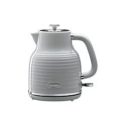 Daewoo Sienna 1.7L Rapid Boil Kettle, 3KW Cordless Electric Kettle, 360° Base, Auto Shut Off, Grey Finish, Home, Office, Student Kitchen