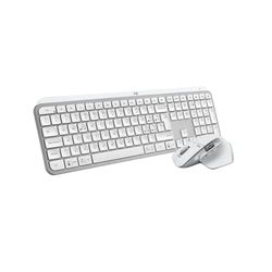 Logitech MX Keys S+MX Master 3S- Tastiera illuminata e Mouse Wireless ad alte prestazioni,Digitazione fluida,Scorrimento veloce,Bluetooth,USB-C,Windows/Linux/Chrome/Mac- Grigio Chiaro, Italiano QWERTY