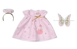 Baby Annabell Season X-Mas Outfit 707241 - Original Clothing For 43cm Dolls for Toddlers - Includes Wings & Golden Headband with Halo - Hand Washable - Suitable from 3 Years