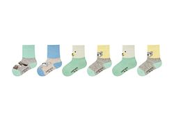 Camano 1106118000 - Baby ca-soft organic katoenen sokken 6 paar, maat 23/26, kleur offwhite, gebroken wit, 23 EU