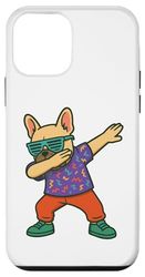 Retro Dabbing French Bulldog 80s Style For Kids Men Women Custodia per iPhone 12 mini