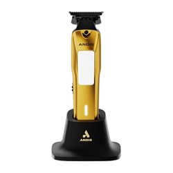 Andis 562119 Tondeuse à barbe et cheveux électrique Phenom Professional avec/sans fil, lithium-ion, avec support de charge, dorée