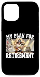 Funny Retirement Plan For Rocker Mom And Dad Retired Gnome Custodia per iPhone 12/12 Pro