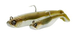 Savage Gear Savage Minnow - Acción de Patadas enérgicas, Ideal para Pescadores de Agua Dulce y Salada, Peces Depredadores como lucios, percas y luciopercas Lemon Back 12.5 cm
