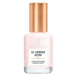 La Provençale Maquillage - Le Vernis Solaire - Vernis à Ongles Longue Tenue - Enrichi en Huile d'Olive Bio AOP Provence - Fini Brillant Laqué - Teinte : Rose Orgeat (108)