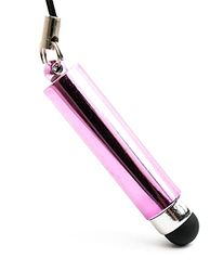 SYSTEM-S Aluminium Stylus with Headphone Jack for Tablet Smartphone Pink
