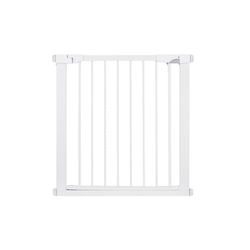Barrera para Puerta y Escalera MoMi PAXI PLUS, Extensible de 75 a 82 cm, Barrera de Seguridad para niño con 2 Extensiones de 7 y 14 cm Incluidas, a presión - Montaje sin taladrar