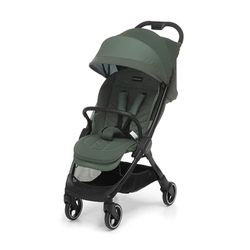 Foppapedretti Cochecito ligero Ciao, para niños 0-22 kg (0-4 años), cierre con 1 mano, autoapoyo, respaldo ajustable, ruedas amortiguadas, portaobjetos, chasis de aluminio, bosque