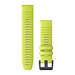 Cinturino Originale Garmin, 22mm, QuickFit, Silicone, Amp Yellow
