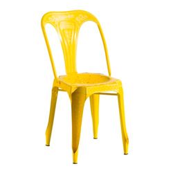 BigBuy Home Silla de Comedor Amarillo 41 x 39 x 85 cm