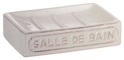 Gedy Vivienne Soap Dish, Ceramic, White, One Size