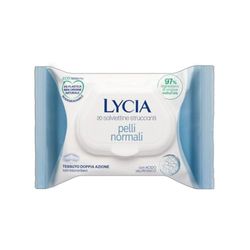 Lycia - Make-up-Entferner-Tücher für normale Haut, Make-up-Entferner-Tücher für Gesicht und Augen, mit Hyaluronsäure, 100% natürlicher Stoff, 20 Stück