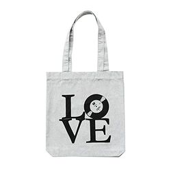 Grupo Erik Tote Bag Love Music - Katoenen Draagtas - Boodschappentas - 37x39 cm