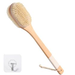 Blendura Spazzola Schiena Doccia, 43 cm Spazzola Doccia Schiena con Manico Lungo, Spazzola Corpo per Uso Asciutto e Bagnato