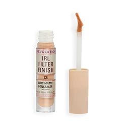 Makeup Revolution, IRL Filter Finish, Morbido correttore opaco, copertura da media a totale, C8, tonalità della pelle da media a abbronzata, 6g