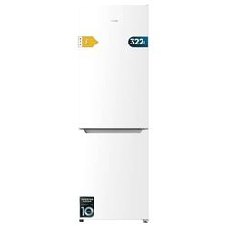 Cecotec Réfrigérateur Combiné 2 Portes Bolero CoolMarket Combi 322 White E. 322 L, Hauteur 185 cm et Largeur 60 cm, Basse Consommation, Système Multi Air Flow, Total No Frost et 2 Tiroirs.