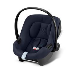CYBEX Aton B2 i-Size Autostoeltje met Base One voor baby's, vanaf de geboorte tot ca. 24 maanden, max. 13 kg, incl. ISOFIX-basis en inlegkussen voor pasgeborenen, geschikt voor SensorSafe, Bay Blue
